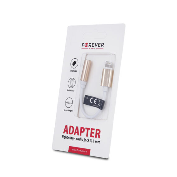 Forever Adapter lightning audio jack 3.5mm Gold